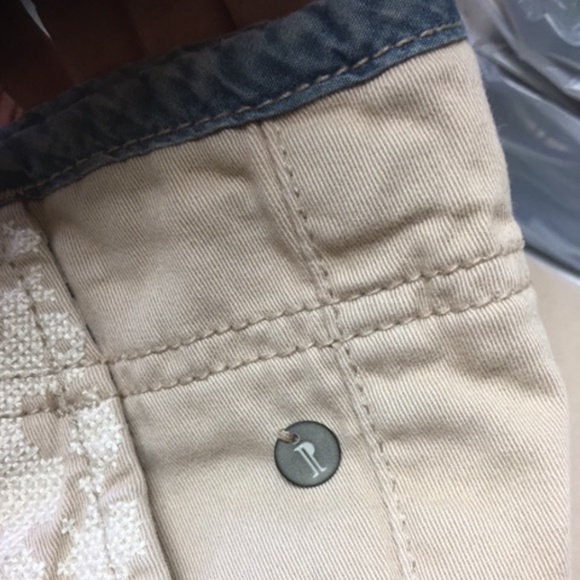 Pilcro And The Letterpress Embroidered Khaki Chino Hyphen Pants - Picture 9 of 12